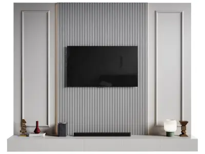 Modern TV Wall 037 3D model