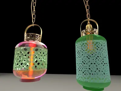 Chinese palace lantern  3D model