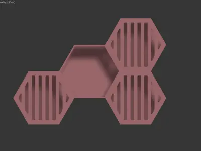 Cat House Wall Mounted 3D model