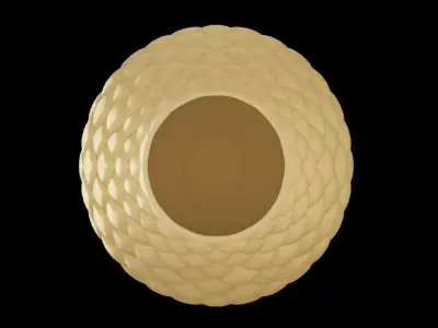 Golden Vase Decoration Low-poly 3D model