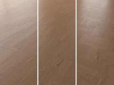  Parquet Oak Vincinyatta Brushed set 3 3D model