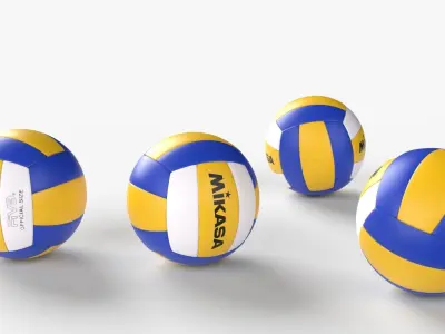 Collection of best Volleyball balls 3D model