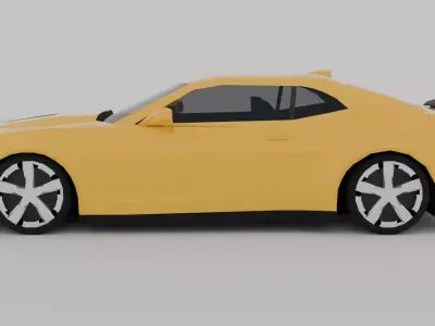 Low Poly Chevrolet Camaro 2014 Low-poly 3D model
