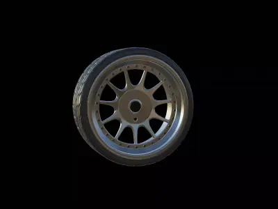 WHEEL MODEL WITH TYRES Free 3D print model