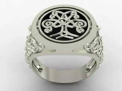 tree of life ring  3D print model