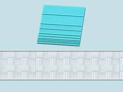 Wall Panel A07 Lines - Interior Design Decoration 3D print model