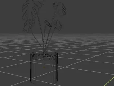 Luxury Monstera Indoor Plant 3D model