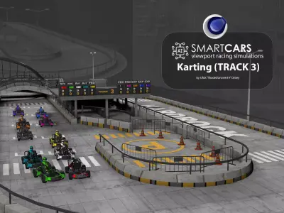 SmartCARS AI Karting Simulations 3 3D model