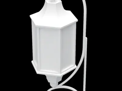 Wall hung light fixture architectural decorative light 3D model