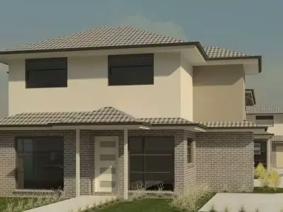 house complete revit project p3 3D model