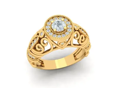 Heavy Mens Ring  3D print model