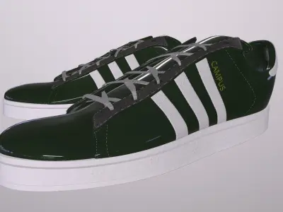 ADIDAS CAMPUS SHOES PBR Low-poly 3D model