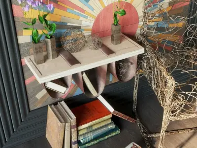 Decoration set Copper Sun 3D model