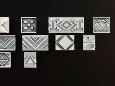 Ornament Pack Vol 30 - Modern Ancient Greece Modern 3D model