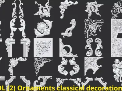 Ornaments classical decoration VOL 2-30 DESIGN 3D model