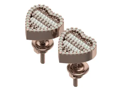 Earring 3D print model 24