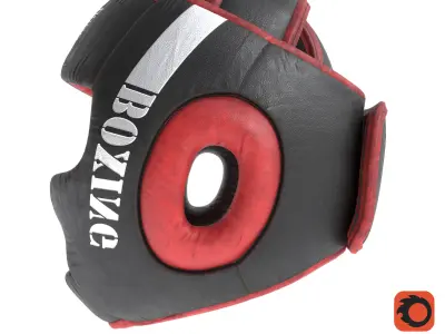 Boxing  Headgear Guard Low-poly 3D model