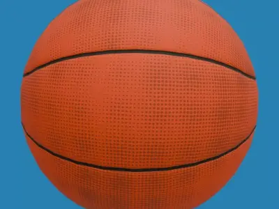 Basquetball ball Low-poly 3D model