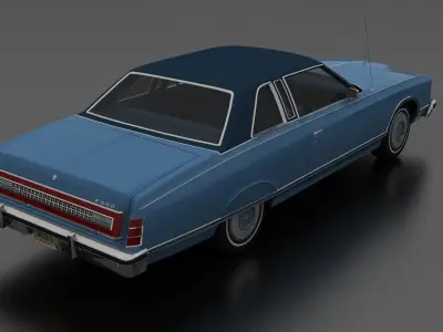 LTD Landau 2dr 1975 Low-poly 3D model