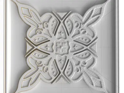 Decorative panels - Set 3 3D model