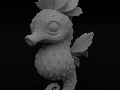Fragoseahippus Strawberry Seahorse Brainrot 3D model forprinting 3D print model