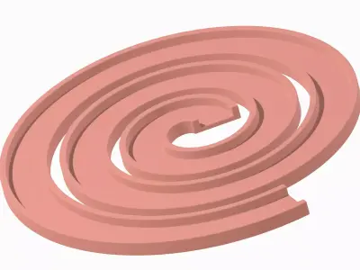 Spiral Racetrack 3D print model