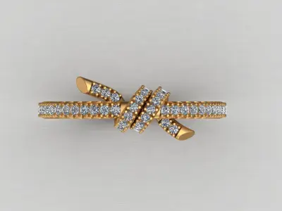 Tiffany Knot Ring 3D Printable Brand 3D print model