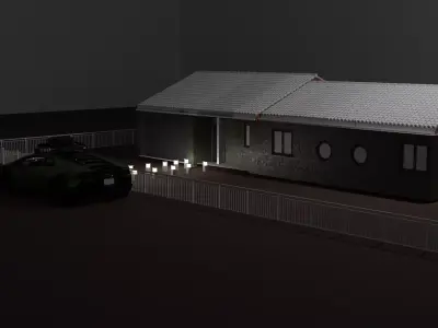 3d Model of a Suburban Home 3D model