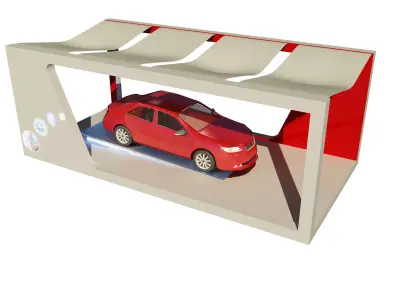 Booth Exhibition Stand a528 3D model