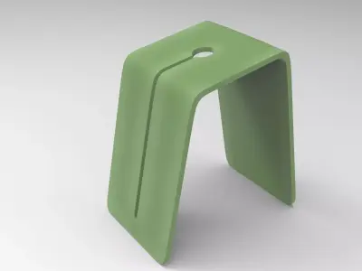 Weap Stool Low-poly 3D model