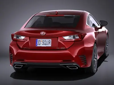 Lexus RC 2017 VRAY 3D model