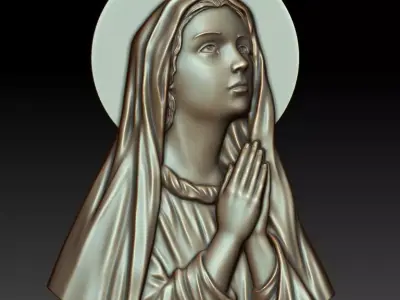 Virgin Mary 3D print model