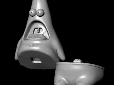 Patrick star stl Free Free 3D print model