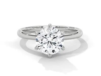 solitaire ring with detail images and 360 render videos 49 3D print model