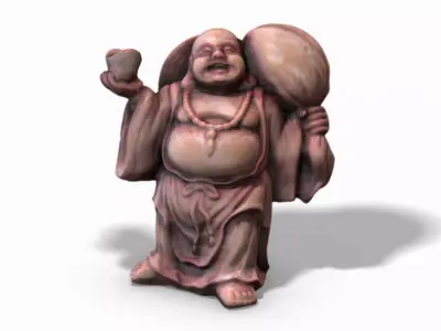 Buddha - Photoscanned Pbr Low-poly 3D model