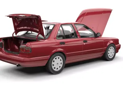 NISSAN TSURU 2004  Low-poly 3D model