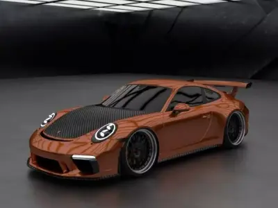 2017 Porsche 911 GT3 991 by Kaiser Design 3D model