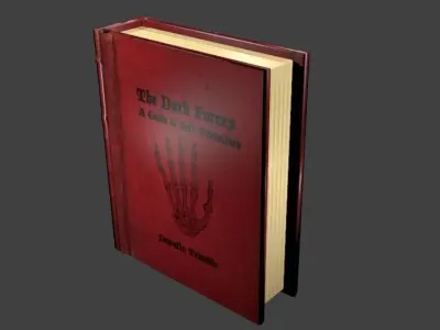 Book Collection gold Low-poly 3D model