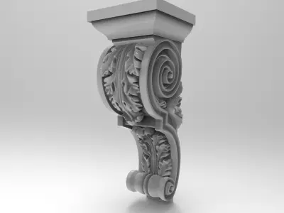 Corbel 3D model