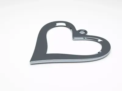 Heart Pendant Jewellery 3D print model