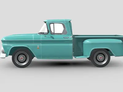 Chevrolet C10 Pickup 1963 Low-poly 3D model