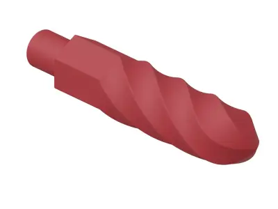 Plastic Twist Drill Bit Toy 3D model