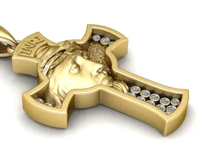 FACE T PENDANT 3D PRINTABLE MODEL  3D print model