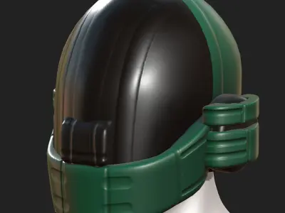 Helmet plastic mask protection pollution ball shaped Low-poly Low-poly 3D model purchase