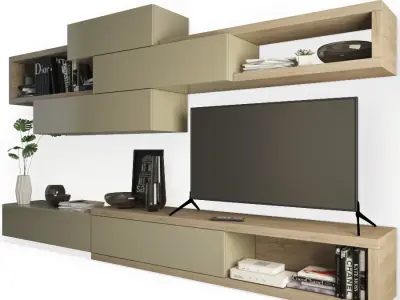 Contemporary TV Furniture 05 3D model