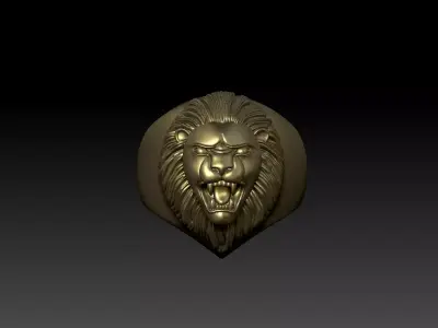 Lion Ring 3D model