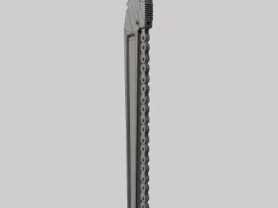 Heavy-Duty Pipe Chain Wrench Low-poly 3D model