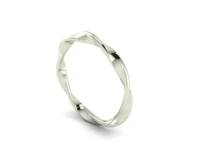 Solid Love Engagement Ring  3D print model