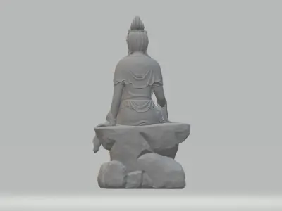 Avalokitesvara Bodhisattva Seated Statue 3D print model
