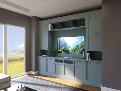 Livingroom entertainment center 3D model